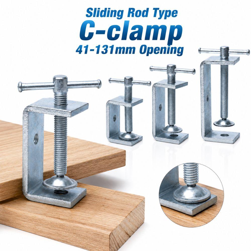 Adjustable Square Clamp Zinc Plating Fixed Holder Clip Professional C-clamp Hardware Fasteners
