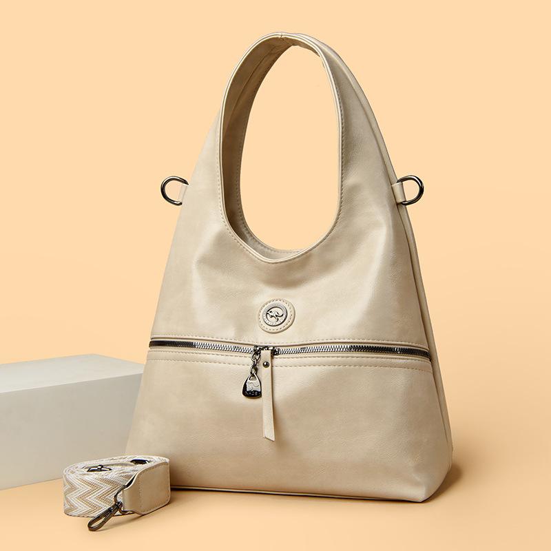 Tote Bag Simple and Stylish Shoulder Bag High-grade Soft Leather Pu Light Luxury Handbag