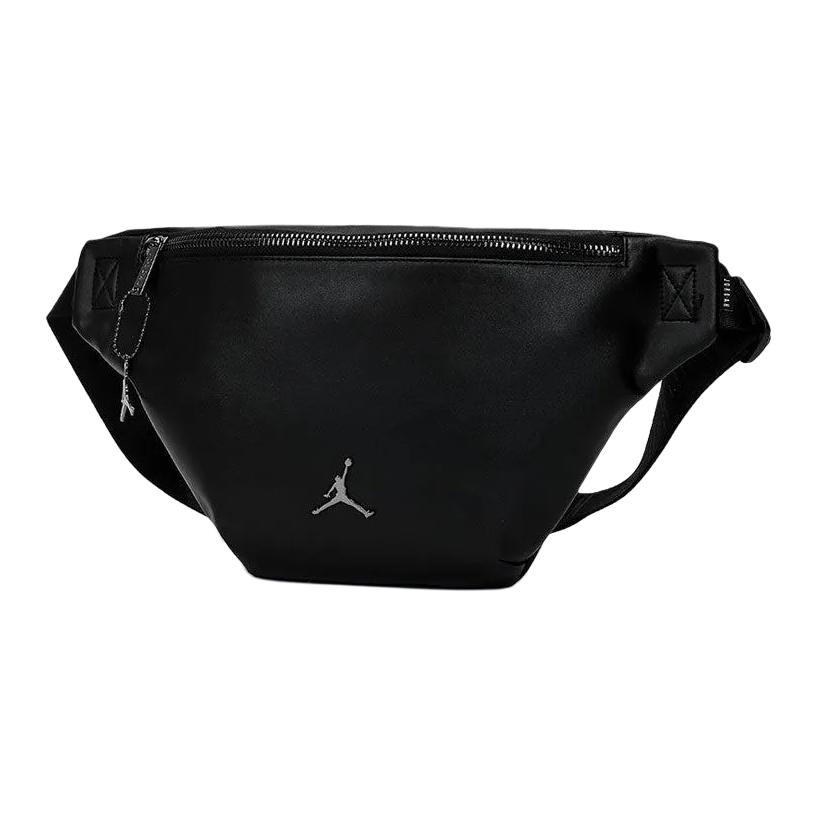 Jordan Leather Sling Bag, Crossbody Bag, Fanny Pack Unisex Black DR2919-010
