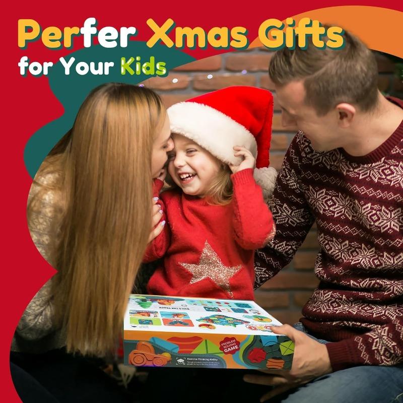 Barneleker Brettspill - Logic Road Builder Brain Teasers Puslespill for gutter Jenter, pedagogiske Montessori-julegaver Førskoleklasseromslæring