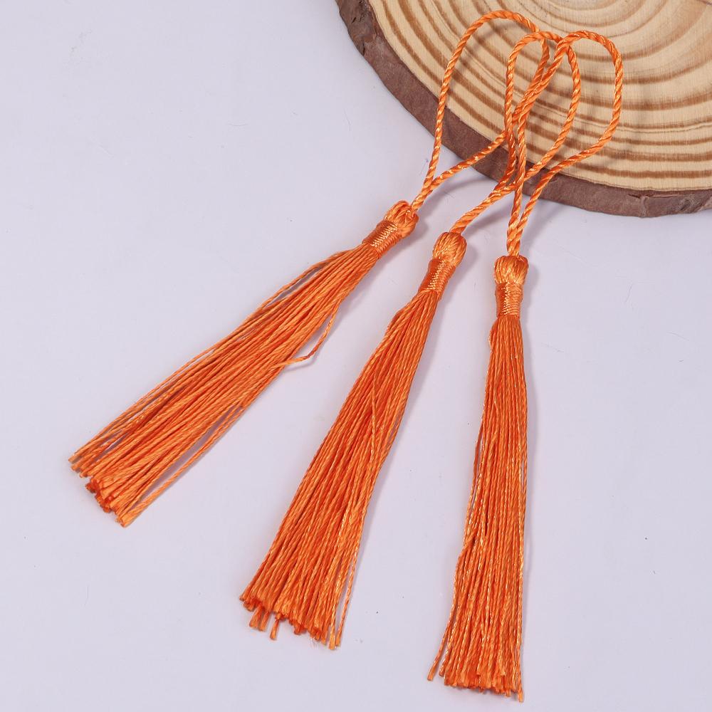 30-100pcs/lot Colorful Polyester Silk Tassel Fringe Cotton Tassels Trim For Sewing Curtains Accessories DIY Bookmark Decoration
