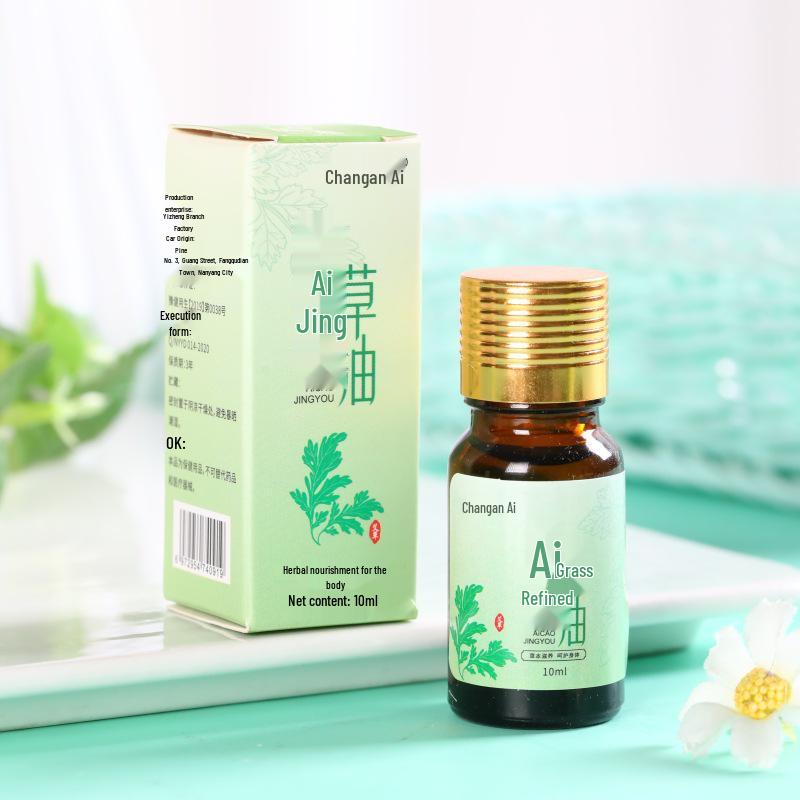 Mugwort Essential Oil Roll-On 10ml: Universal for Body Moisturizing, Aromatherapy, Massage of Shoulders and Neck.
