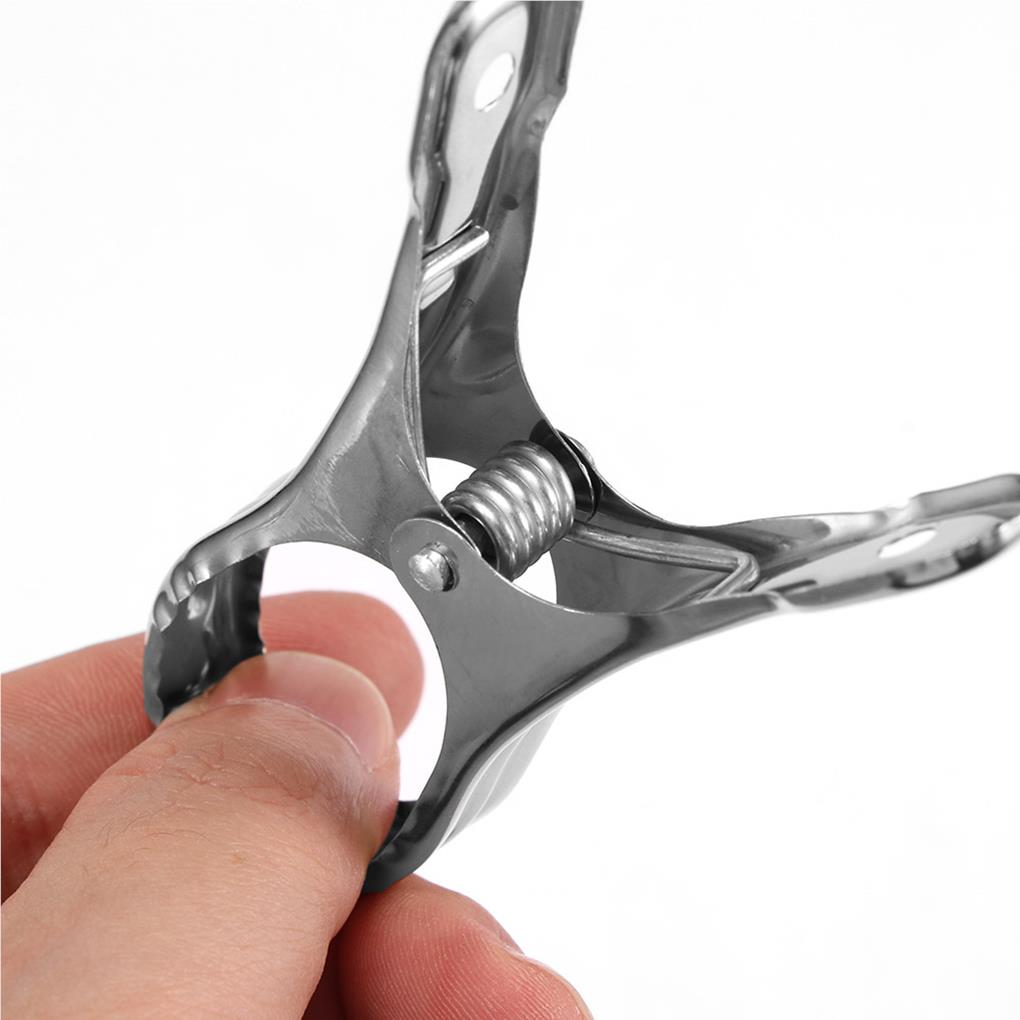 Towel Laundry Clothes Pegs Hanging Clips Pins Fixing Clamp Dress Washing Accessory Clothing Drying Clip Stainless Steel Clamps