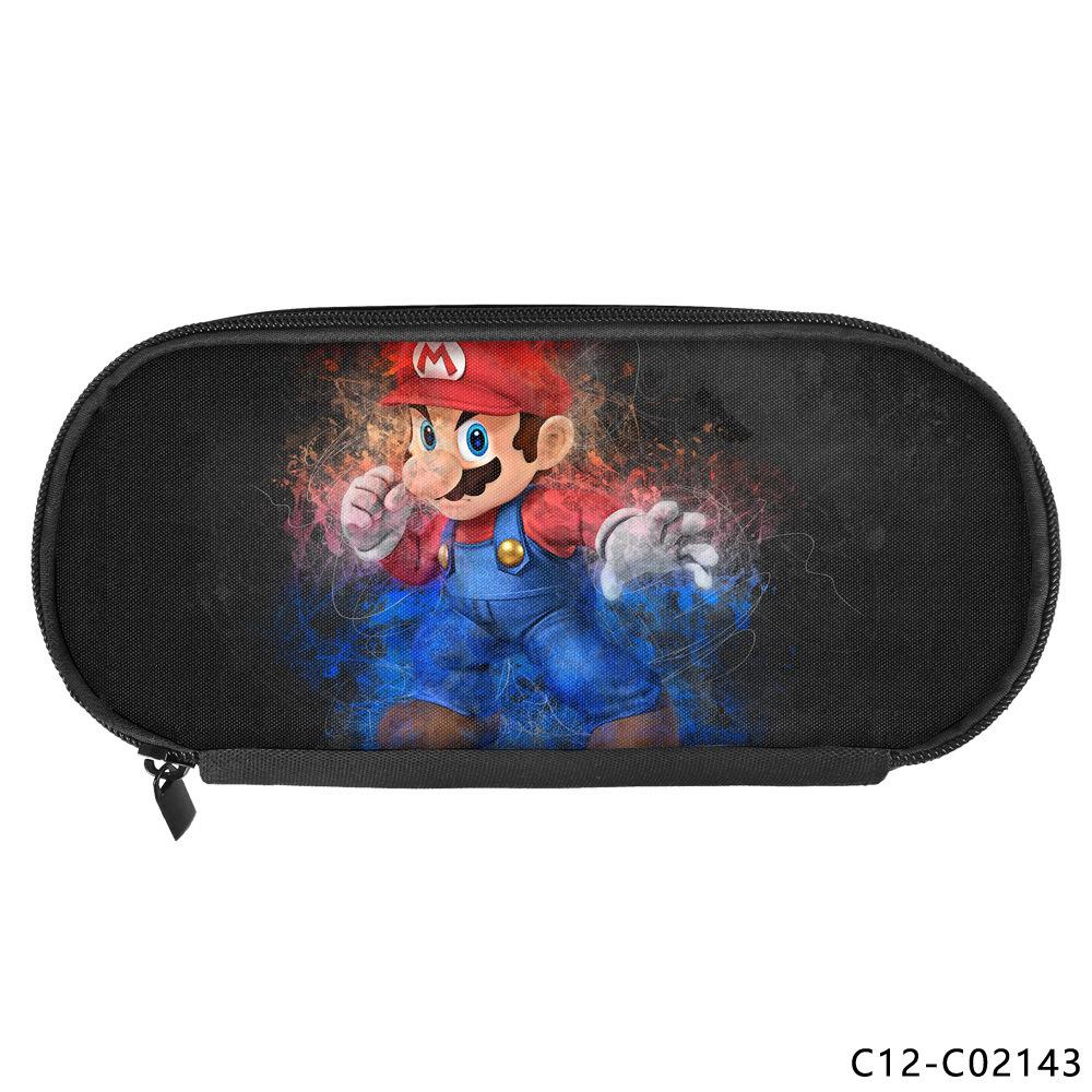 Animation Peripheral Single-layer Children's Pencil Bag Vertical Square Polyester Student Stationery Pencil Bag