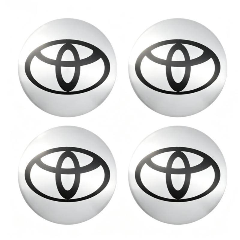 4pcs 56mm Car Wheel Hub Center Stickers Decal Emblem For Toyota Hilux Aygo Yaris Ractis Corolla Camry CHR Auris Tacoma Accessory
