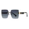 2023 D Brand Women's Rimless Fashion Sunglasses, Xiaohongshu Douyin Style, Internet Celebrity Inspired.