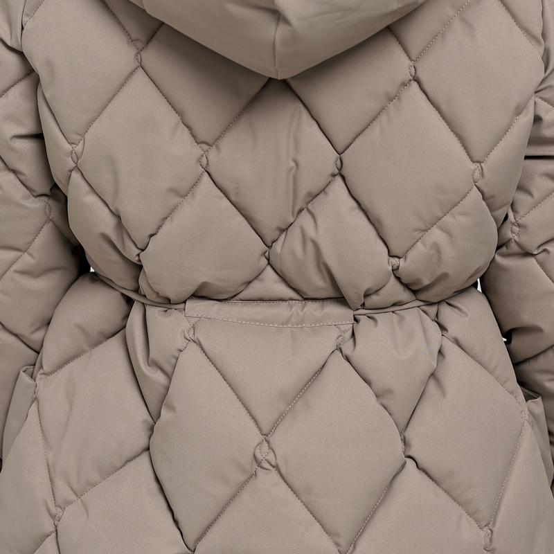 Mode Damen Wintermäntel Kapuzen Elegant Dick Warm Winterparkas Damenjacke