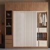 Boho Folding Blackout Curtain Thermal Insulated Eyelet Cuttable Partition for Wardrobe Corridor Living Room