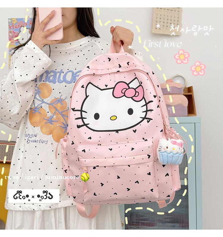 Schoolbag Out Graffiti Katie Backpack Cute Lightweight Breathable Wear Reducing Shoulder Strap Large Capacity School Bag Backpack