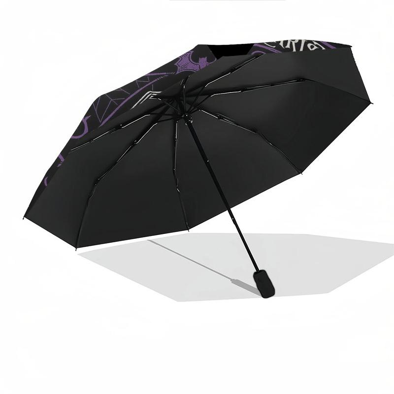 Nightmare Before Christmas Themed Automatic Opening and Closing Umbrella, Brightly Colored 8-rib Portable Umbrella, Suitable for Men and Women, A Perf