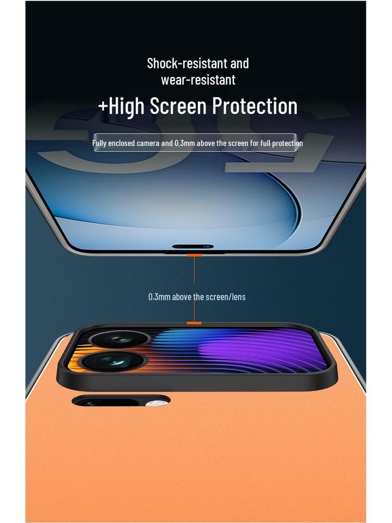 Xiaomi 17 Pro/Pro Max Frosted Stand Protective Case with Full Coverage, Anti-Fall Design for Men