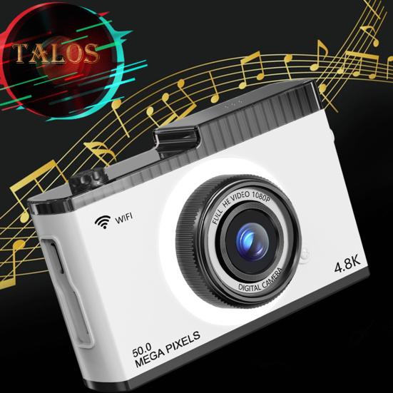 Fotocamera digitale con doppio obiettivo, display IPS, messa a fuoco automatica, zoom, anti-vibrazione, ricaricabile, condivisione wireless, fotocamera selfie Wi-Fi