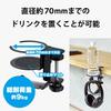 ELECOM headphone stand/clamp type/360 degree rotation/black