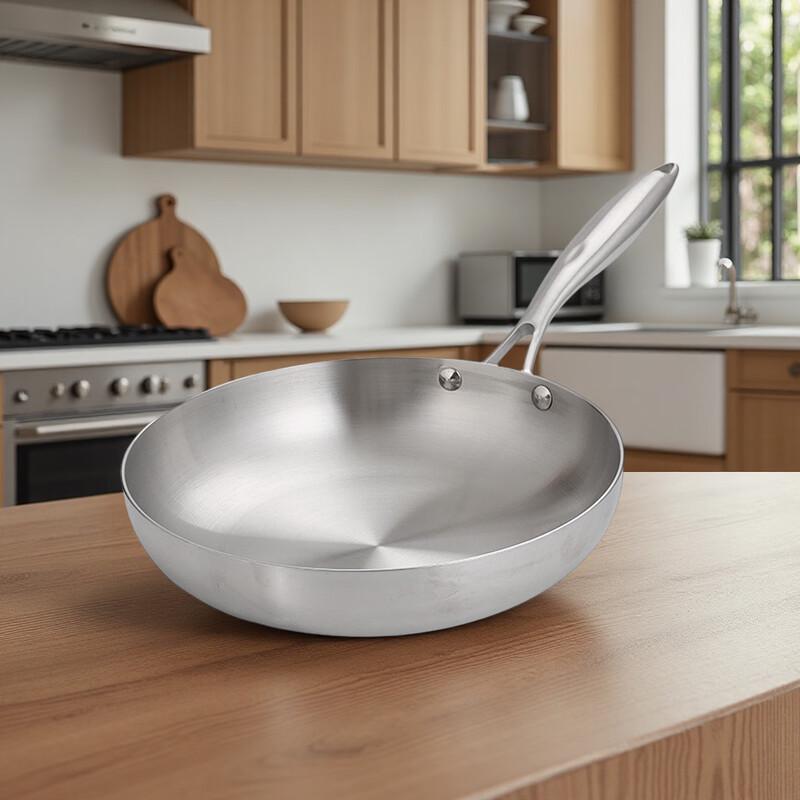 

Wutuo 3-Ply Stainless Steel Wok & Frying Pan Set