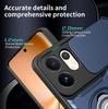 Anti-slip Armor Shockproof Case For VIVO V60 5G V2511 Slide Camera Lens Protection Rotating Ring Stand TPU Plastic Phone Cover