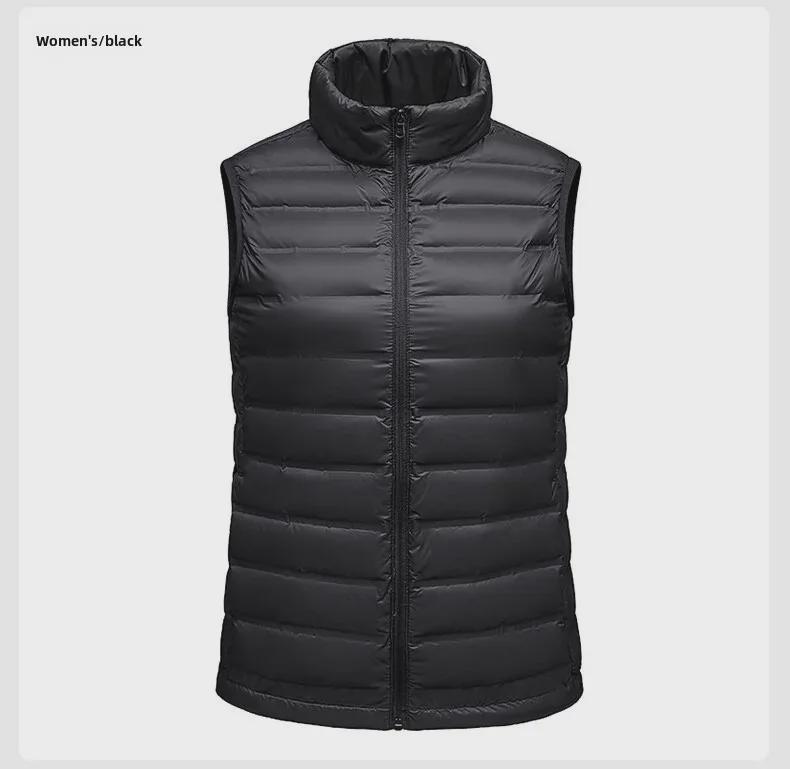 Vysoce kvalitní bezešvá lehká vesta s kachním peřím pro muže a ženy – Jaro/Podzim