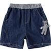 Balabala Boys' Summer Contrast Waist Denim Shorts