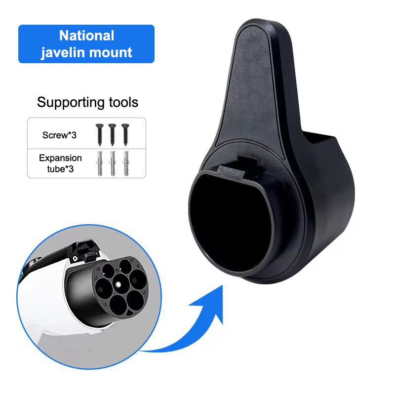 Versatile EV Charger Holder Wall Mount Bracket Sturdy Stand for Electric Car Charging Cables In Home Garage Setting