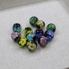 10Pcs DIY Charms Handmade Lampwork Glass Beads Pompon Isolation Beads 14mm For Jewelry Making DIY Pendants Necklace Earrings Accessory