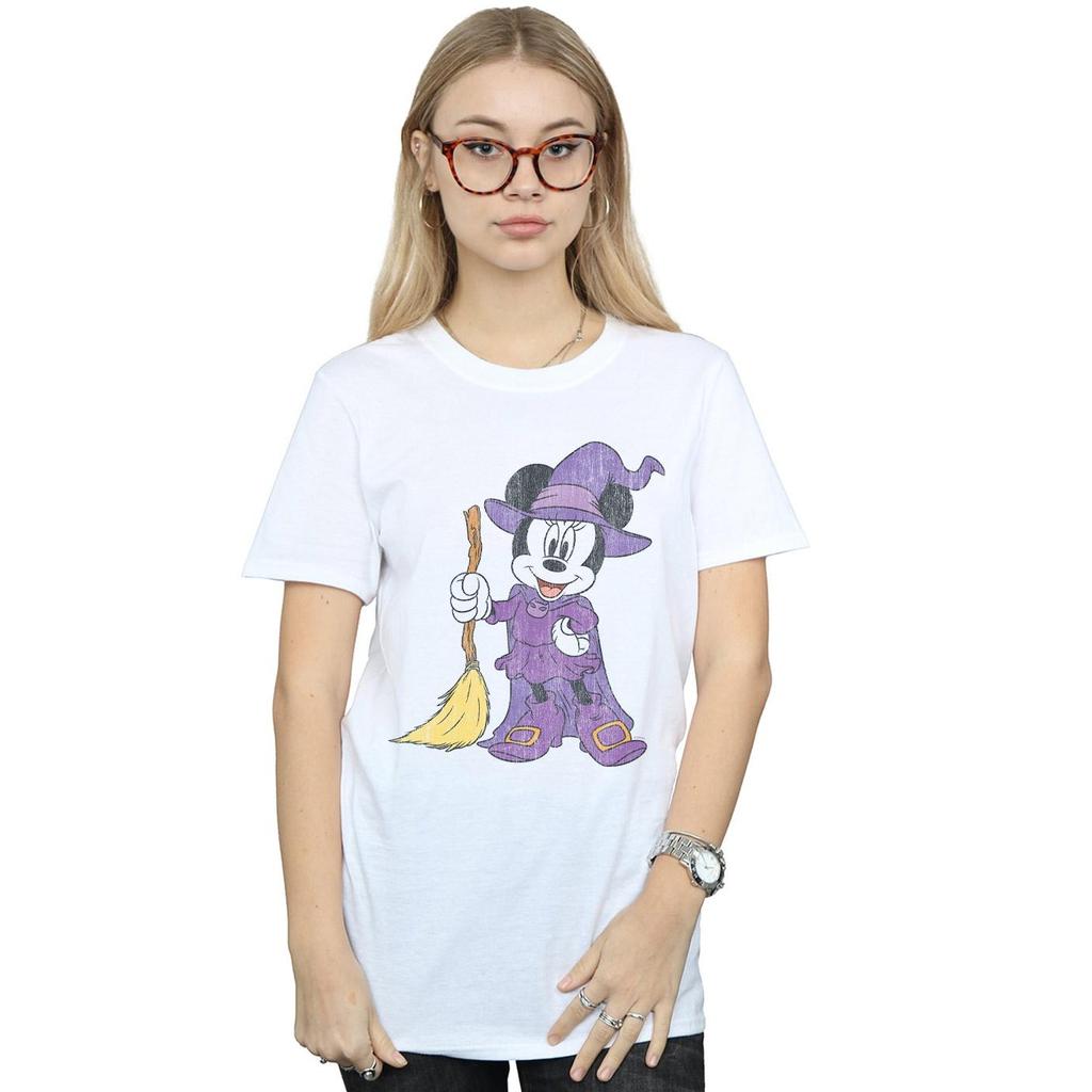 Disney Womens/Ladies Minnie Mouse Witch Costume Cotton Boyfriend T-Shirt