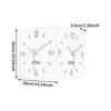 Corner Clock Iron Double Sided Corner Wall Clock With Light For Dining Room Living Room Office Construction Modern Silent Moveme