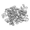 30pcs High Strength Fishing Snap Swivels Ball Bearing Swivels Stainless Fishing Swivels with Oval Split Ring For