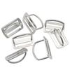 Scubas Diving Sidemount Webbings Strap Fixing Buckles Stainless Steel Knurled Buckles for Underwater Equipment