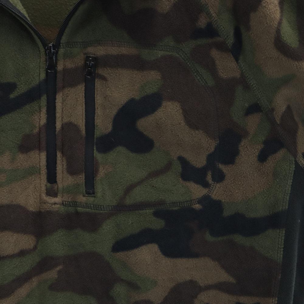 STARTER 90s Old Camouflage Pattern Long Sleeve Half Zip Fleece Jacket Men's Used