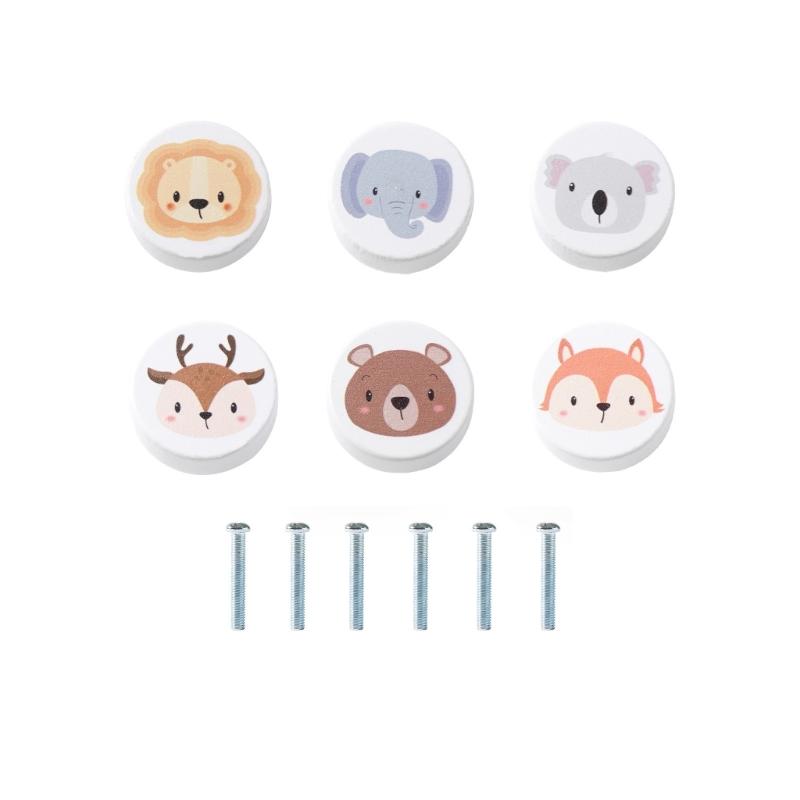 

Attractive Animal Shape Round Wooden Drawer Handle Multifunctional Cabinet Pull