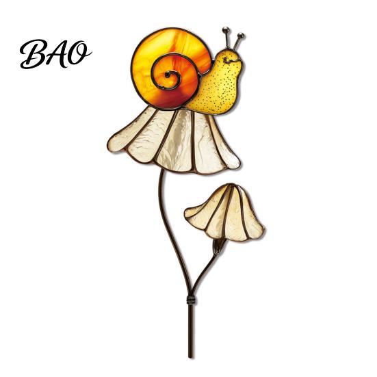 Colorful Yard Stakes Planter Insert Stake, Double-Sided, Flower Pot Decor Metal Garden Decorative Insect Animal Stake for Plant Pots Bed Decoration