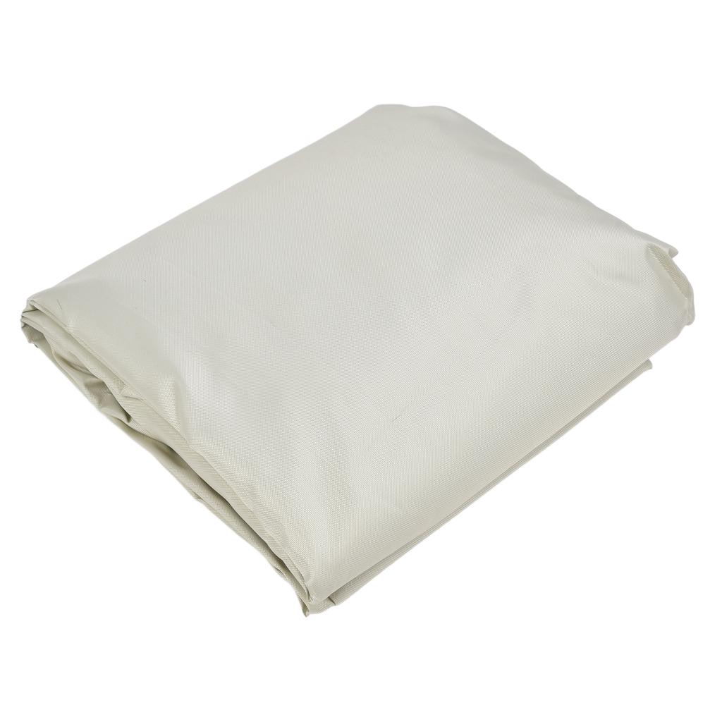 Outdoor Telescopic Canopy Dust Cover 210D Oxford Cloth Waterproof Sunscreen Awning Protective Cover Beige