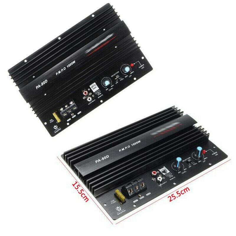 12V 1000W PA-80A Speaker Subwoofer Bass Module High Power Car Audio Accessories Mono Channel Durable Lossless Amplifier Board