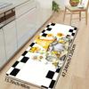 Gnome Sunflower Kitchen Rug,  Washable Non-Slip Mat for Laundry Bathroom Bedroom Living Room Entryway Decor
