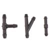 18Pcs Windscreen Washer Joiner Pipe Connector I T Piece Straight 3 Way Y Piece Air Fuel Water Petrol Wiper Washer Nozzle Hose