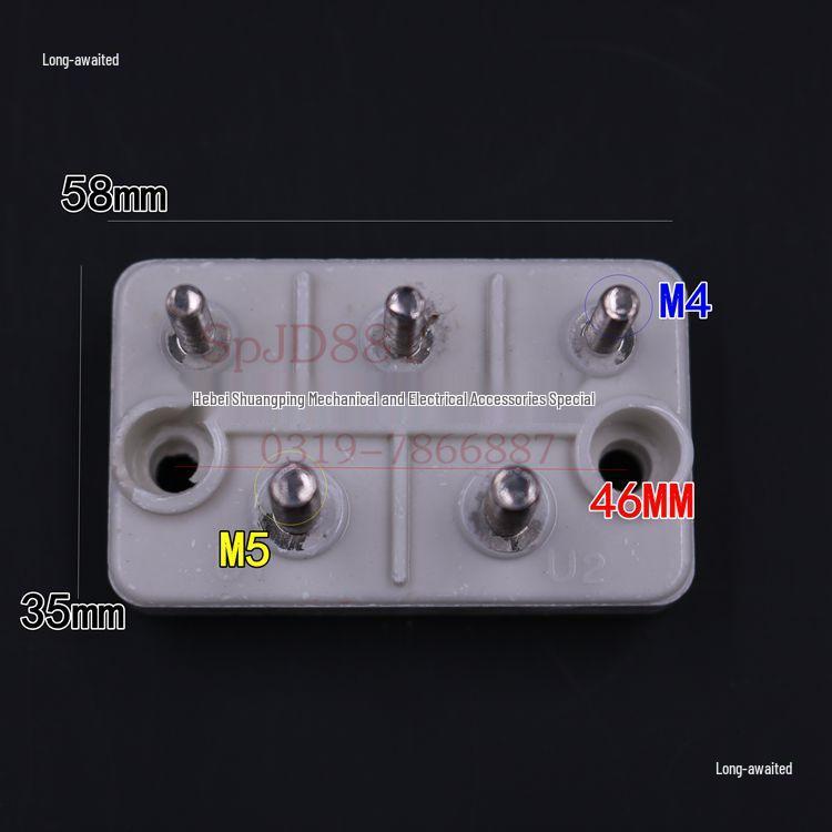 Three-Phase Electric Motor Terminal Board with 5 M8 Terminal Posts for YC Single-Phase Motors
