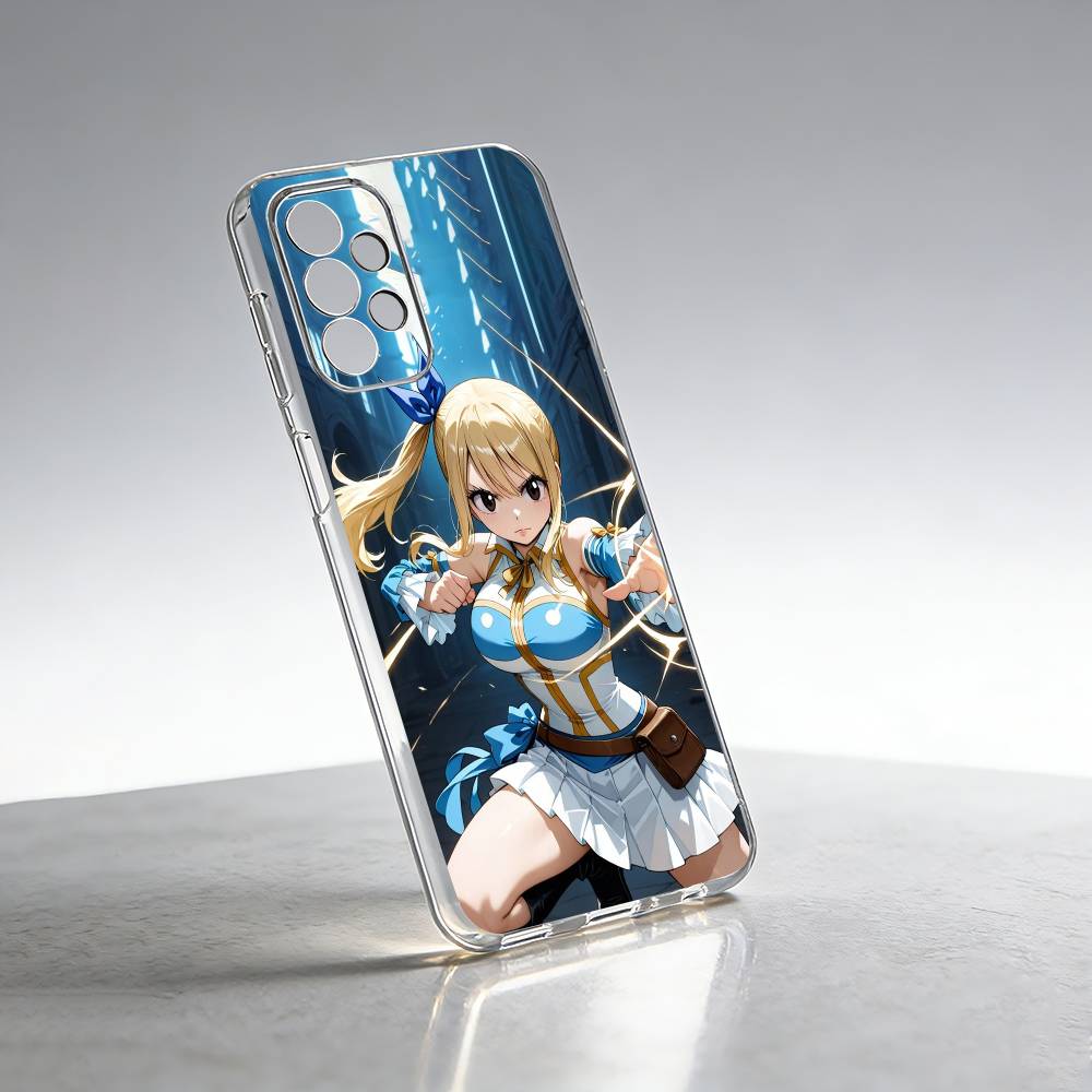 Anime Fairy Tail L-Lucy Phone Case Transparent Silicone Soft For Samsung S25,S24,S21,S22,S23,S30,Ultra,S20,Plus,Fe Samsung S21plus