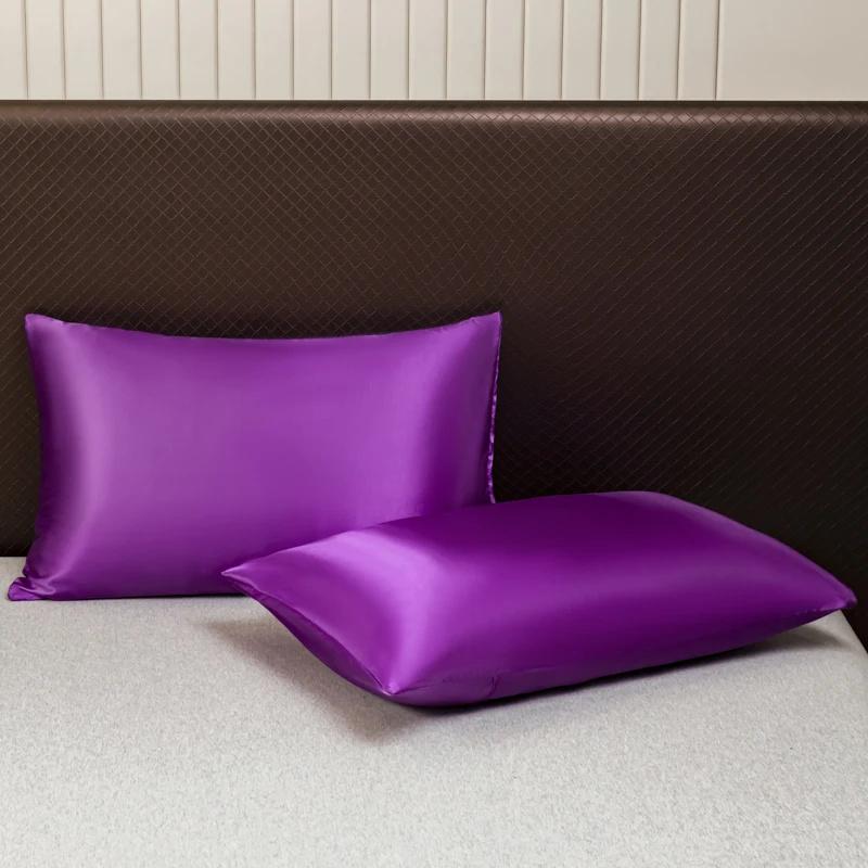 Satin Sheet and Pillowcase Set Smooth Bed Sheet Sets for Summer Satin Silk Flat Sheet With Pillowcase Includes Flat Sheet