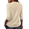 Women Short Sleeve Crew Neck Loose Fit Lightweight Casual Top Comfortable Basic Pullover Blouse for Daily Wear