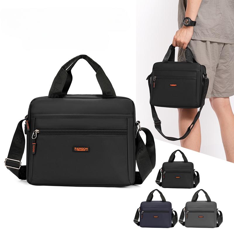 

Large Capacity Briefcase Bag Men Business Bag Shoulder Bags Nylon Handbags Messenger Bags чорний