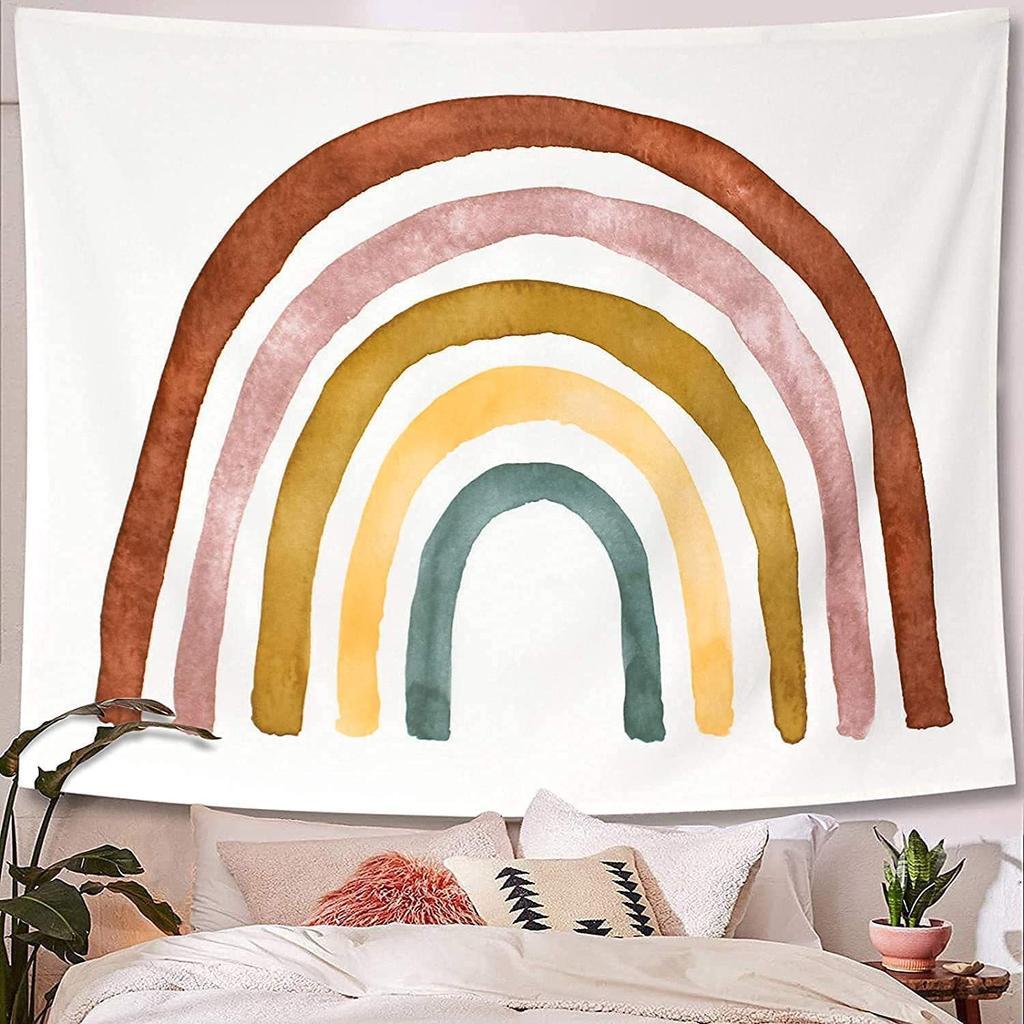 Regenbogen Wandbehang Wanddekoration Stoff Raum Tapisserie Mädchen Hängendes Tuch Wohnzimmer Hintergrundtuch Schlafzimmer Einrichtungstuch