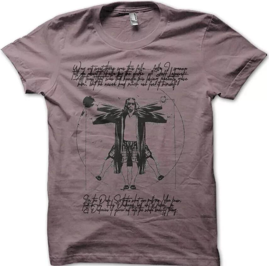 

Dude Vitruvian Man The Big Lebowski T-Shirt size 2XL XL