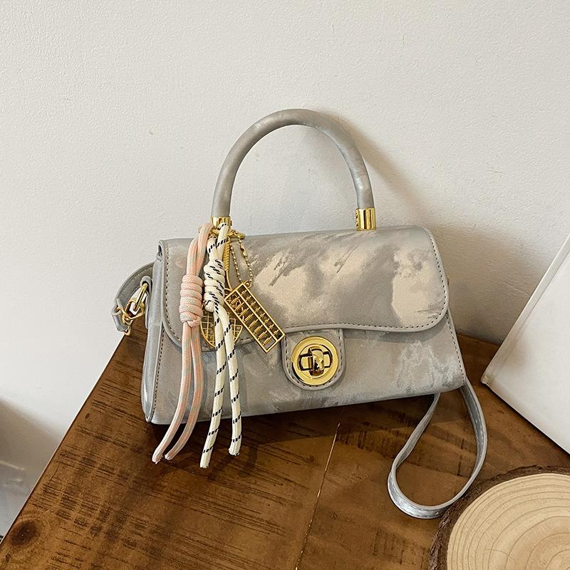 Hand Carry Fashion Small Square Bag Spring and Summer New Simple and Versatile Single Shoulder High-end Casual Women's Bag