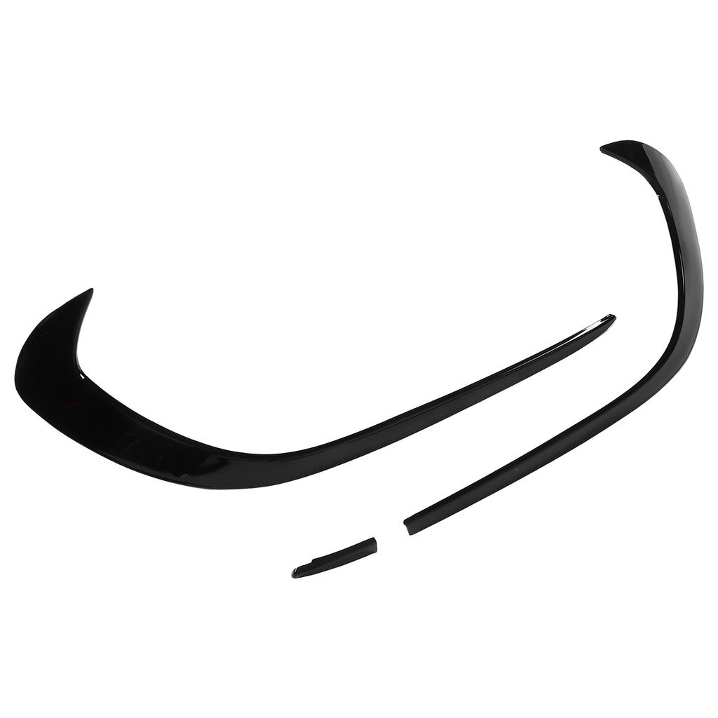 3pcs Glossy Black Front Bumper Spoiler Splitter Trim Replacement for Mercedes?Benz A?Class W176