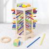 New 3in1 Wooden Stick and Tower Game Arithmetic Early Education Montessori Toys Thinking Training Parent-child Interactive Toy
