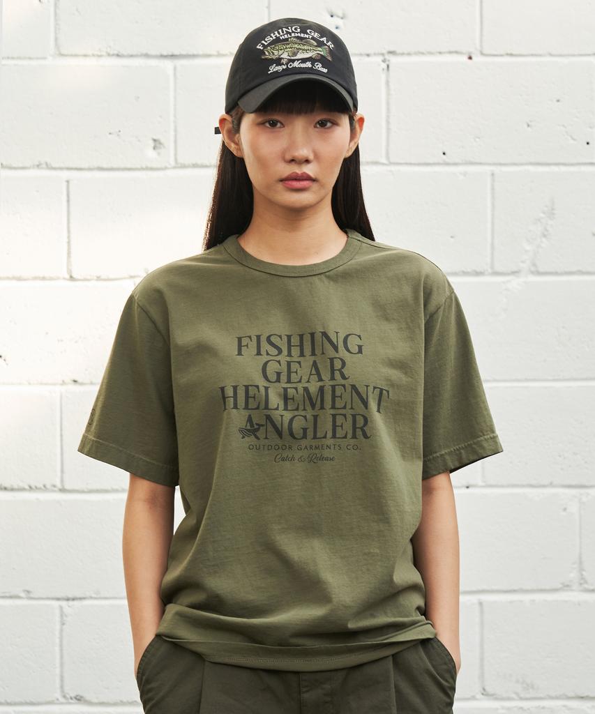 HELEMENT Angler Graphic Short Sleeve T-Shirt (Khaki)