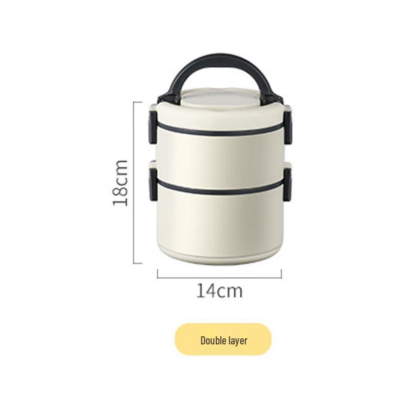 Mishanni 304 Stainless Steel Portable Partitioned Lunch Box
