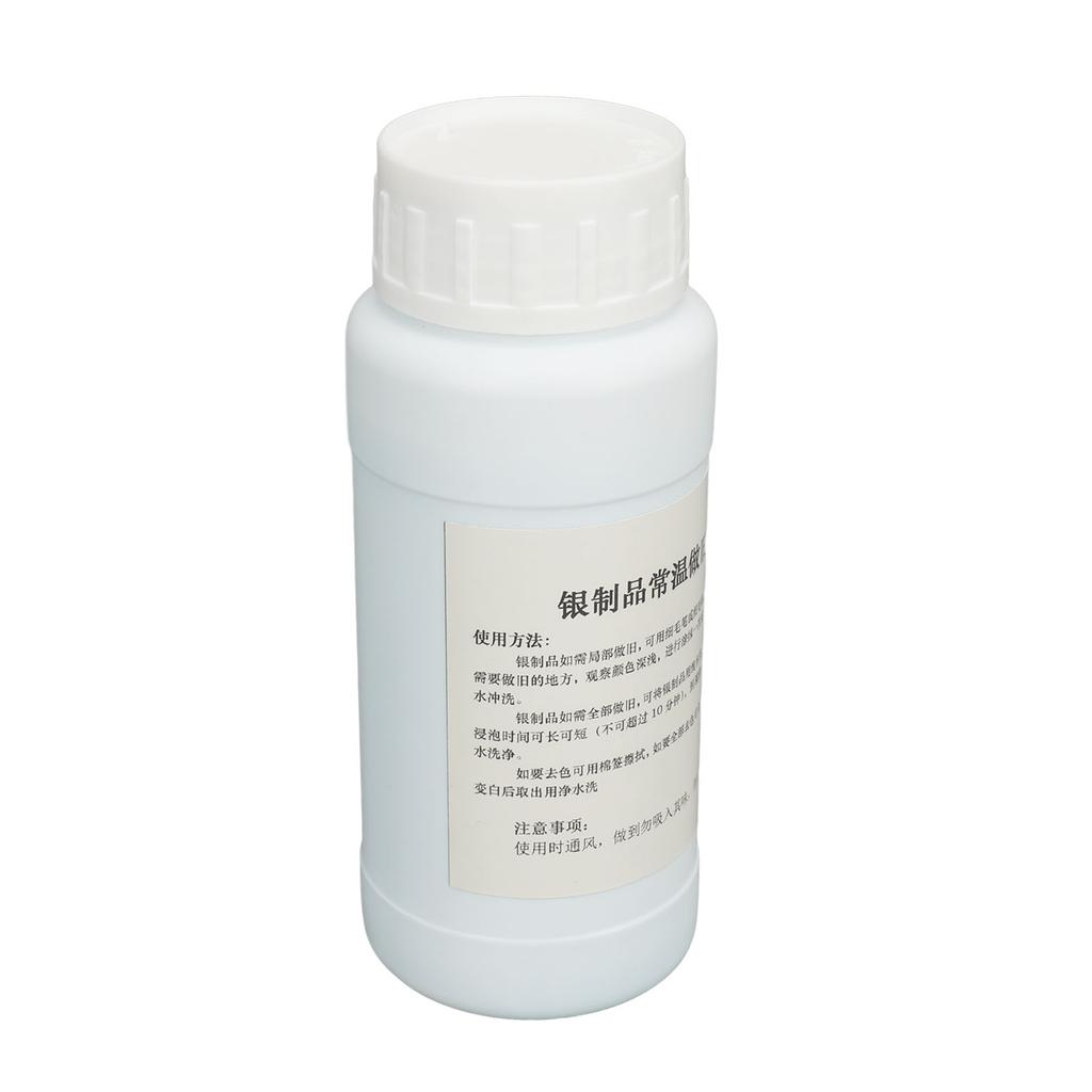250ml Quick Acting Silver Antiquing Solution Jewelry Making Silver Oxidizer Solution Blacken Gel