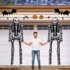 100'' Halloween Skull Balloon Giant Skeleton Foil Balloon Skeleton Birthday Party Supplies Spooky Halloween Balloons Decorations