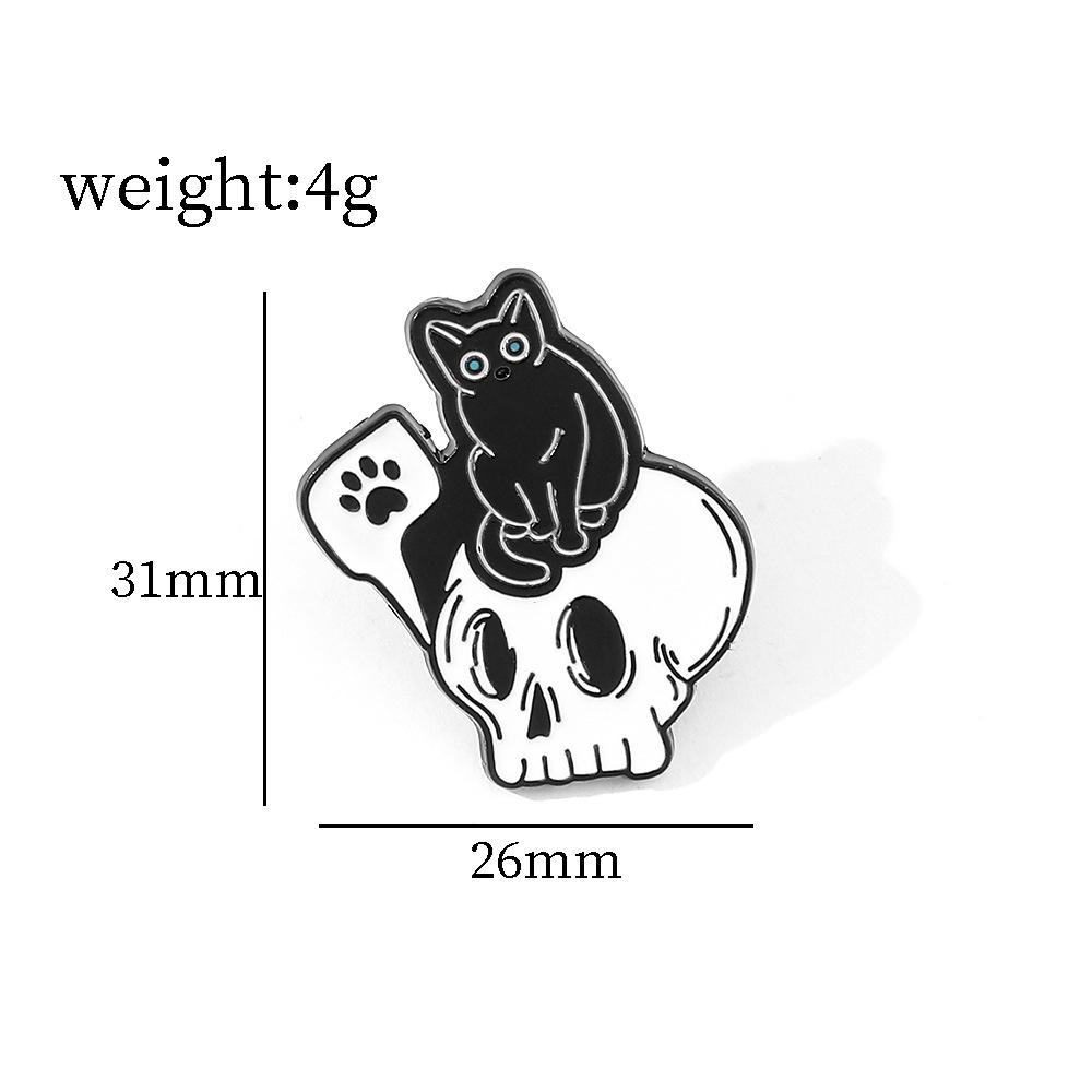 Versatile Skull Halloween Horror Movie Metal Badge For Occasions All
