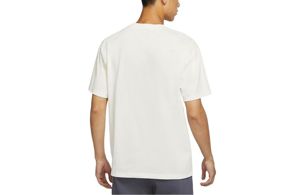 Nike T Shirts Men's White Crew Neck Moderate Straight Fit DM2189-902